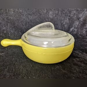 Vintage MCM GlasBake Individual casserole dish Shark Fin top